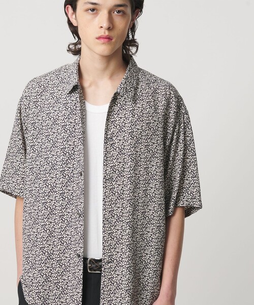 MONKEY TIME(モンキータイム)の「<LIBERTY FABLICS>グレンジェイド シャツ(シャツ/ブラウス・メンズ・ベージュ/ダークグレー・L/M/S/XL)」の1枚目の写真