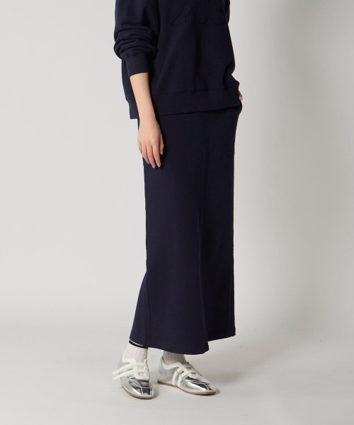 Kappa(カッパ)の「マキシ丈スカート(スカート・レディース・ネイビー/杢グレー/ピンク・LARGE/SMALL/MEDIUM)」の2枚目の写真