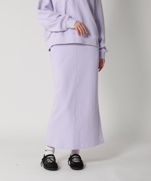 Kappa(カッパ)の「マキシ丈スカート(スカート・レディース・ネイビー/杢グレー/ピンク・LARGE/SMALL/MEDIUM)」の4枚目の写真