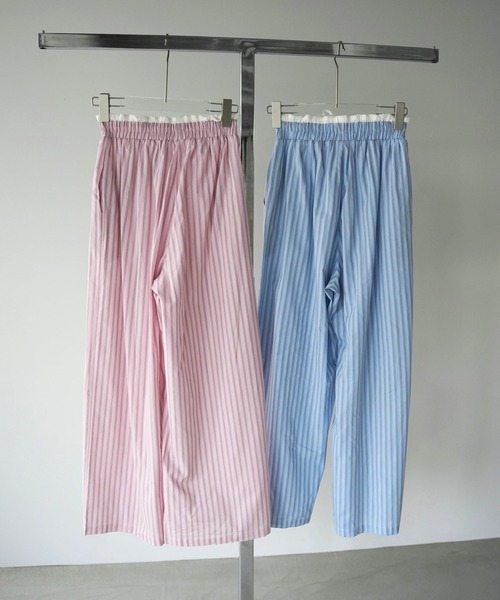 SANSeLF(サンセルフ)の「【SANSeLF】フロントボタンストライプワイドパンツ saw26s067(その他パンツ・レディース・ブルー/ピンク・FREE)」の17枚目の写真