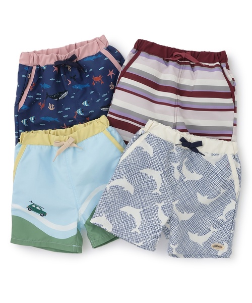 petit main(プティマイン)の「【SWIM】総柄スイムパンツ(水着・キッズ・ライトピンク/エンジ/オフホワイト/イエロー・100cm/130cm/120cm/110cm/90cm)」の19枚目の写真
