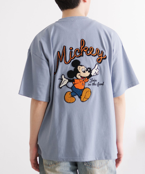 Disney（ディズニー）の「『DISNEY/ディズニー』バックサガラTEE（Tシャツ/カットソー・レディース・サックスブルー/オフホワイト・LL/L/M）」の2枚目の写真