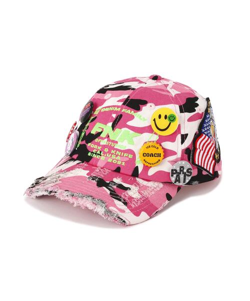 ROYAL FLASH(ロイヤルフラッシュ)の「FNK STUDIOUS/エフエヌケースタジオ/PASSPORT V3 HAT(キャップ・メンズ・ピンク・F)」の1枚目の写真