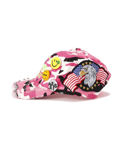 ROYAL FLASH(ロイヤルフラッシュ)の「FNK STUDIOUS/エフエヌケースタジオ/PASSPORT V3 HAT(キャップ・メンズ・ピンク・F)」の6枚目の写真