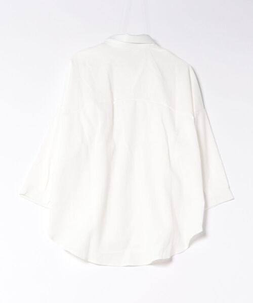 murir(ミュリール)の「ウエストシャーリングペプラムブラウス(シャツ/ブラウス・レディース・ベージュ/ホワイト・MEDIUM)」の10枚目の写真