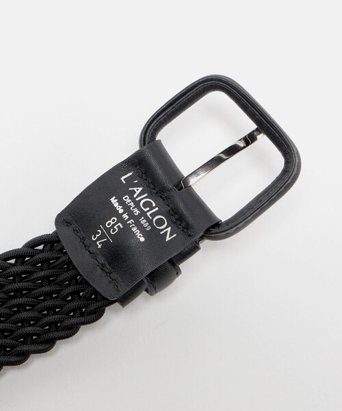UNITED ARROWS(ユナイテッドアローズ)の「<LAIGLON> エラスティック ベルト(ベルト・メンズ・ブラック/ダークグレー/ダークブラウン・95cm/100cm/90cm/80cm/85cm)」の7枚目の写真