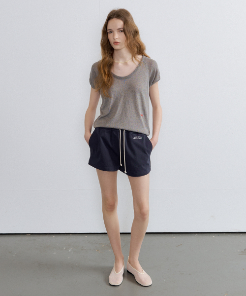 FRIVER07（フリバー07）の「Logo banding short pants [FRSP07PT03]_Navy（その他パンツ・レディース・ネイビー・FREE）」の4枚目の写真
