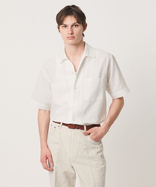 UNITED ARROWS(ユナイテッドアローズ)の「リネンキャンブリック ワンピースオープンカラーシャツ(シャツ/ブラウス・メンズ・ホワイト/ブラック/ワイン・XL/S/M/L)」の14枚目の写真