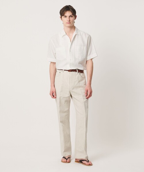 UNITED ARROWS(ユナイテッドアローズ)の「リネンキャンブリック ワンピースオープンカラーシャツ(シャツ/ブラウス・メンズ・ホワイト/ブラック/ワイン・XL/S/M/L)」の13枚目の写真