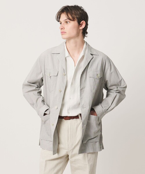 UNITED ARROWS(ユナイテッドアローズ)の「リネンキャンブリック ワンピースオープンカラーシャツ(シャツ/ブラウス・メンズ・ホワイト/ブラック/ワイン・XL/S/M/L)」の12枚目の写真