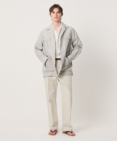 UNITED ARROWS(ユナイテッドアローズ)の「リネンキャンブリック ワンピースオープンカラーシャツ(シャツ/ブラウス・メンズ・ホワイト/ブラック/ワイン・XL/S/M/L)」の11枚目の写真