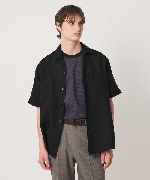 UNITED ARROWS(ユナイテッドアローズ)の「リネンキャンブリック ワンピースオープンカラーシャツ(シャツ/ブラウス・メンズ・ホワイト/ブラック/ワイン・XL/S/M/L)」の9枚目の写真
