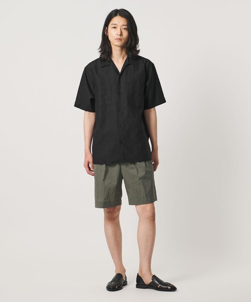 UNITED ARROWS(ユナイテッドアローズ)の「リネンキャンブリック ワンピースオープンカラーシャツ(シャツ/ブラウス・メンズ・ホワイト/ブラック/ワイン・XL/S/M/L)」の7枚目の写真