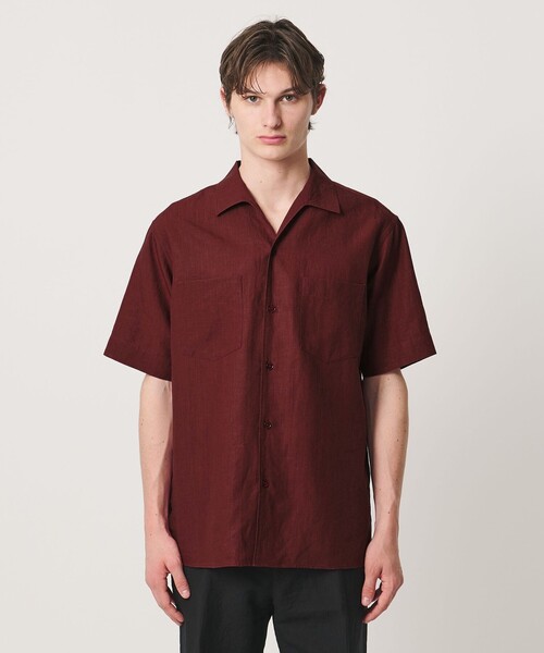 UNITED ARROWS(ユナイテッドアローズ)の「リネンキャンブリック ワンピースオープンカラーシャツ(シャツ/ブラウス・メンズ・ホワイト/ブラック/ワイン・XL/S/M/L)」の6枚目の写真