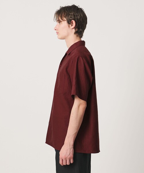 UNITED ARROWS(ユナイテッドアローズ)の「リネンキャンブリック ワンピースオープンカラーシャツ(シャツ/ブラウス・メンズ・ホワイト/ブラック/ワイン・XL/S/M/L)」の5枚目の写真