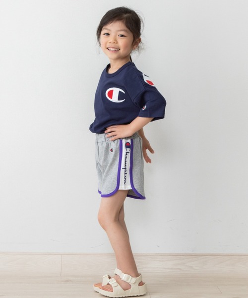 Champion(チャンピオン)の「【5/22(金)発売】Champion チャンピオン ショートパンツ サイドロゴ(その他パンツ・キッズ・杢グレー/レッド・100cm/110cm/120cm/130cm)」の9枚目の写真