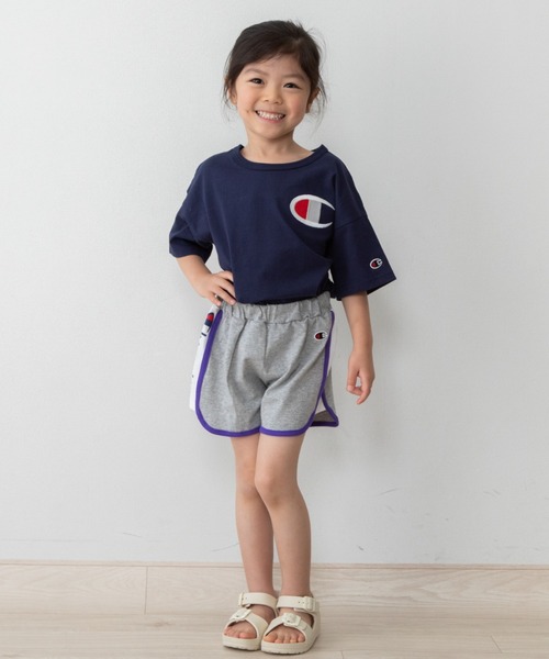 Champion(チャンピオン)の「【5/22(金)発売】Champion チャンピオン ショートパンツ サイドロゴ(その他パンツ・キッズ・杢グレー/レッド・100cm/110cm/120cm/130cm)」の10枚目の写真