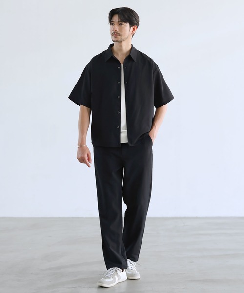 SPU(スプ)の「【セットアップ対応】【接触冷感、防シワ、速乾】ドライポリレギュラーカラー半袖シャツ(シャツ/ブラウス・メンズ・グレー/ブラック/ネイビー・XL/S/M/L)」の14枚目の写真