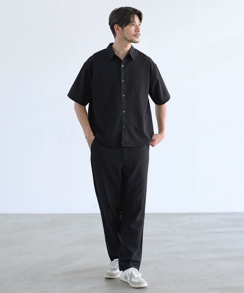 SPU(スプ)の「【セットアップ対応】【接触冷感、防シワ、速乾】ドライポリレギュラーカラー半袖シャツ(シャツ/ブラウス・メンズ・グレー/ブラック/ネイビー・XL/S/M/L)」の16枚目の写真