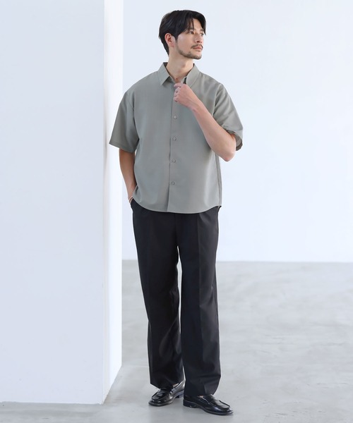 SPU(スプ)の「【セットアップ対応】【接触冷感、防シワ、速乾】ドライポリレギュラーカラー半袖シャツ(シャツ/ブラウス・メンズ・グレー/ブラック/ネイビー・XL/S/M/L)」の20枚目の写真