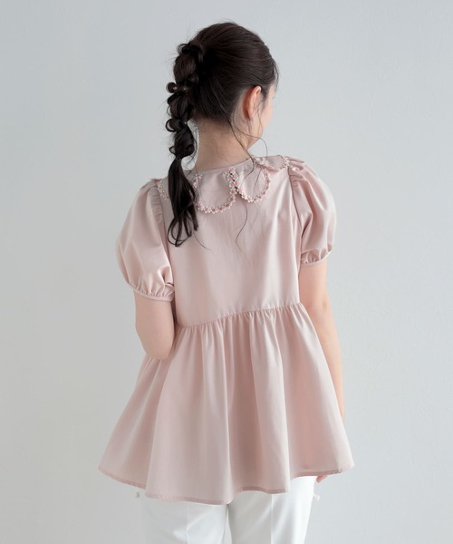Fit more(フィットモア)の「クールタッチフラワーレース衿ブラウス(シャツ/ブラウス・レディース・ベビーピンク/ホワイト/ライトブルー・FREE)」の10枚目の写真