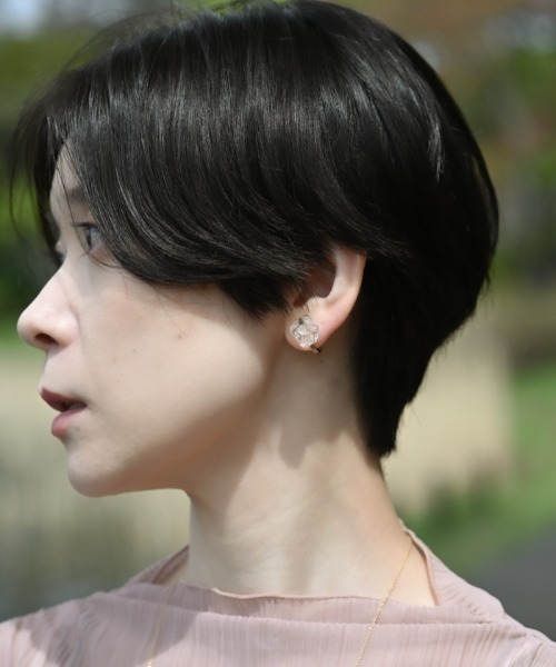 HARIO Lampwork Factory(ハリオランプワークファクトリー)の「イヤリング モアレ(イヤリング・レディース・クリア・FREE)」の7枚目の写真
