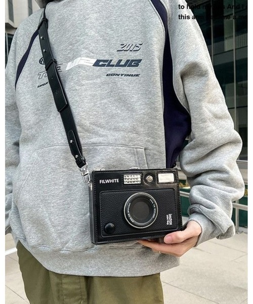 inst.ALL(インストール)の「レトロカメラ風ミニショルダーバッグ(ショルダーバッグ・レディース・キャメル/ブラック系その他/ブラック・FREE)」の16枚目の写真