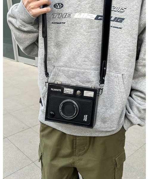 inst.ALL(インストール)の「レトロカメラ風ミニショルダーバッグ(ショルダーバッグ・レディース・キャメル/ブラック系その他/ブラック・FREE)」の18枚目の写真