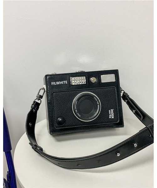 inst.ALL(インストール)の「レトロカメラ風ミニショルダーバッグ(ショルダーバッグ・レディース・キャメル/ブラック系その他/ブラック・FREE)」の8枚目の写真