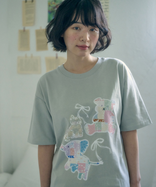 ambler(エムブラー)の「ヴィンテージベアグラフィック半袖Tシャツ AS1314 (グリーン)(Tシャツ/カットソー・レディース・その他・MEDIUM/SMALL)」の2枚目の写真