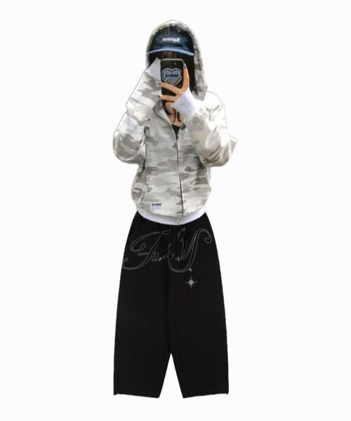 FANCY CLUB(ファンシークラブ)の「エンジェルビンテージスウェットパンツ (ブラック) F25QD819(スウェットパンツ・レディース・その他・ONE SIZE)」の8枚目の写真
