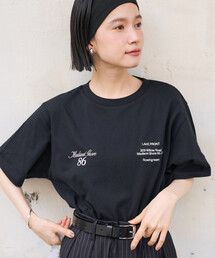 ワンポイント刺繍 ロゴTシャツ