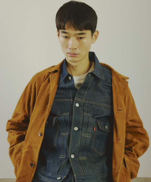 Levi's（リーバイス）の「Levi’s(R) / リーバイス(R) 別注 TYPE２リジッド トラッカージャケット（デニムジャケット・メンズ・ネイビー・XXX-LARGE/SMALL/XX-LARGE/X-LARGE/LARGE/MEDIUM/X-SMALL）」の4枚目の写真