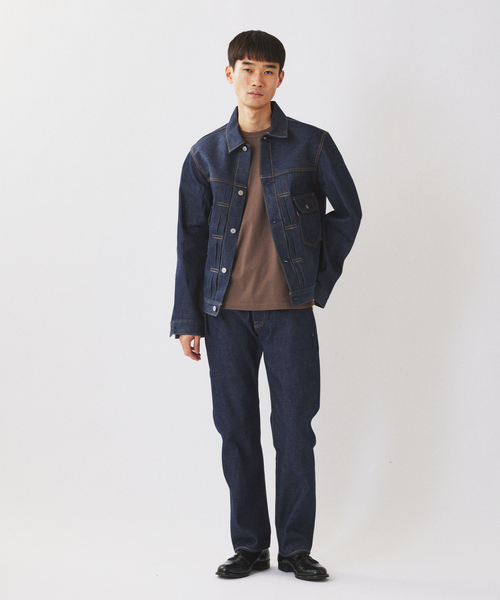 Levi's（リーバイス）の「Levi’s(R) / リーバイス(R) 別注 TYPE２リジッド トラッカージャケット（デニムジャケット・メンズ・ネイビー・XXX-LARGE/SMALL/XX-LARGE/X-LARGE/LARGE/MEDIUM/X-SMALL）」の5枚目の写真