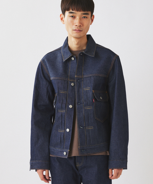 Levi's（リーバイス）の「Levi’s(R) / リーバイス(R) 別注 TYPE２リジッド トラッカージャケット（デニムジャケット・メンズ・ネイビー・XXX-LARGE/SMALL/XX-LARGE/X-LARGE/LARGE/MEDIUM/X-SMALL）」の7枚目の写真