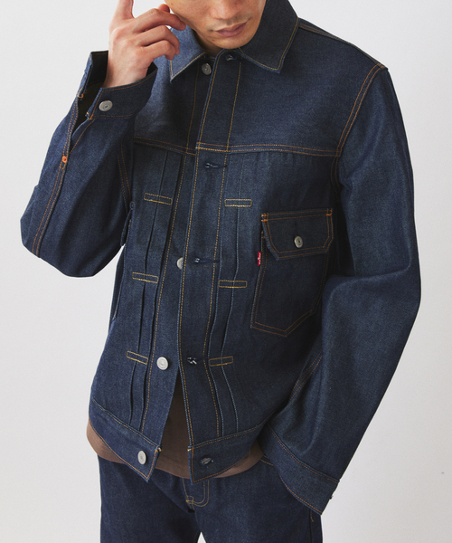 Levi's（リーバイス）の「Levi’s(R) / リーバイス(R) 別注 TYPE２リジッド トラッカージャケット（デニムジャケット・メンズ・ネイビー・XXX-LARGE/SMALL/XX-LARGE/X-LARGE/LARGE/MEDIUM/X-SMALL）」の10枚目の写真