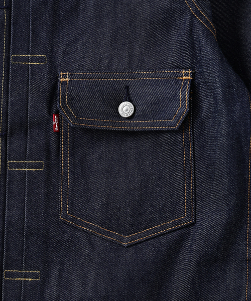 Levi's（リーバイス）の「Levi’s(R) / リーバイス(R) 別注 TYPE２リジッド トラッカージャケット（デニムジャケット・メンズ・ネイビー・XXX-LARGE/SMALL/XX-LARGE/X-LARGE/LARGE/MEDIUM/X-SMALL）」の14枚目の写真