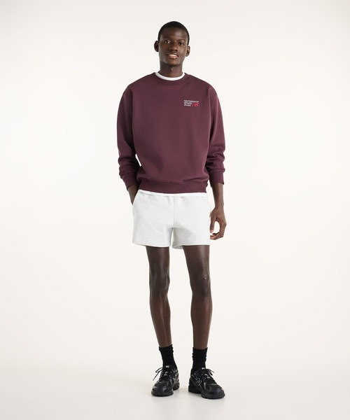 NEW BALANCE（ニューバランス）の「Athletics プレミアムロゴスウェットクルー（スウェット・メンズ・アッシュブラウン・XX-LARGE/X-LARGE/LARGE/MEDIUM/SMALL）」の5枚目の写真