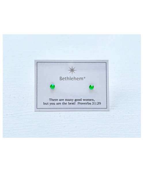tone(トーン)の「【Bethlehem】ミクロピアス(MA)(ピアス(両耳用)・レディース・グリーン/イエロー/ブルー/パープル/ピンク/オレンジ・FREE)」の1枚目の写真