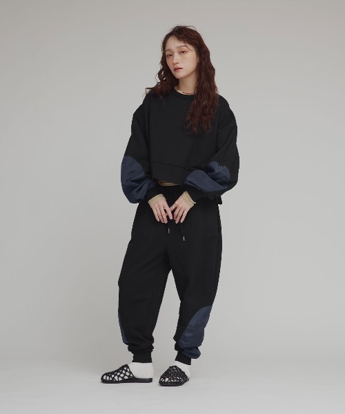 W:Huku(フーク)の「アームパッチ スウェット プルオーバー / Arm Patch Sweatshirt Pullover(スウェット・レディース・オフホワイト/ブラック・FREE)」の19枚目の写真
