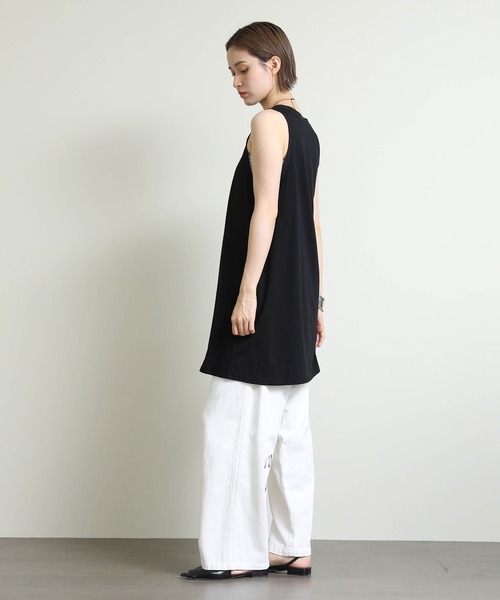 Re Fiina（フィーナ）の「ＭＡＶＥＲＩＣＫチュニック（Tシャツ/カットソー・レディース・ブラック/オフホワイト/グレー・FREE）」の12枚目の写真