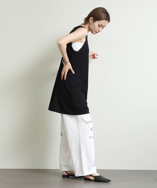 Re Fiina（フィーナ）の「ＭＡＶＥＲＩＣＫチュニック（Tシャツ/カットソー・レディース・ブラック/オフホワイト/グレー・FREE）」の14枚目の写真