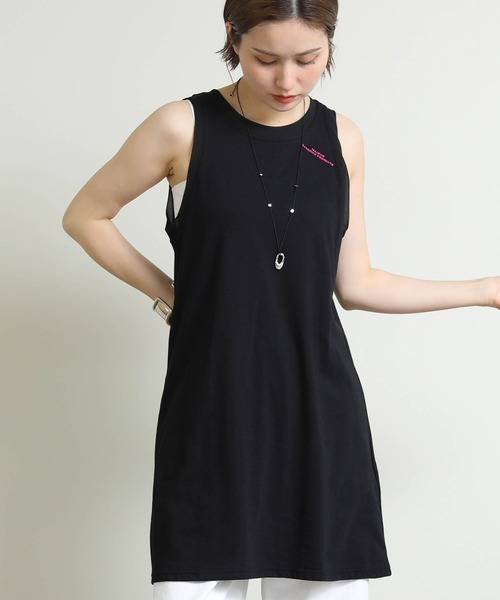 Re Fiina（フィーナ）の「ＭＡＶＥＲＩＣＫチュニック（Tシャツ/カットソー・レディース・ブラック/オフホワイト/グレー・FREE）」の15枚目の写真
