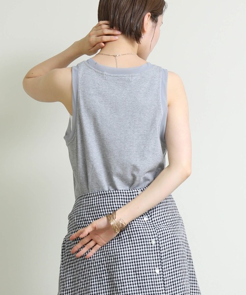 Re Fiina（フィーナ）の「ＭＡＶＥＲＩＣＫチュニック（Tシャツ/カットソー・レディース・ブラック/オフホワイト/グレー・FREE）」の10枚目の写真