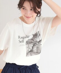 SHOO・LA・RUE | 【綿100%/ひんやり/S-LL/洗濯機可】選べる5柄 大人のこなれプリントTシャツ(Tシャツ/カットソー)