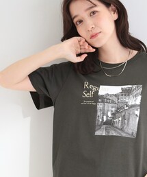 SHOO・LA・RUE | 【綿100%/ひんやり/S-LL/洗濯機可】選べる5柄 大人のこなれプリントTシャツ(Tシャツ/カットソー)