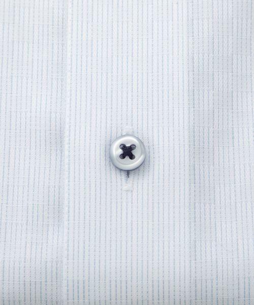 TOKYO SHIRTS(トウキョウシャツ)の「【超形態安定】 形態安定ノンアイロン ボタンダウン 長袖ビジネスワイシャツ(大きいサイズ・長いサイズ)(ビジネスシャツ・メンズ・サックスブルー・首回り39cm-裄丈88cm/首回り41cm-裄丈90cm/首回り45cm-裄丈86cm/首回り47cm-裄丈90cm)」の4枚目の写真