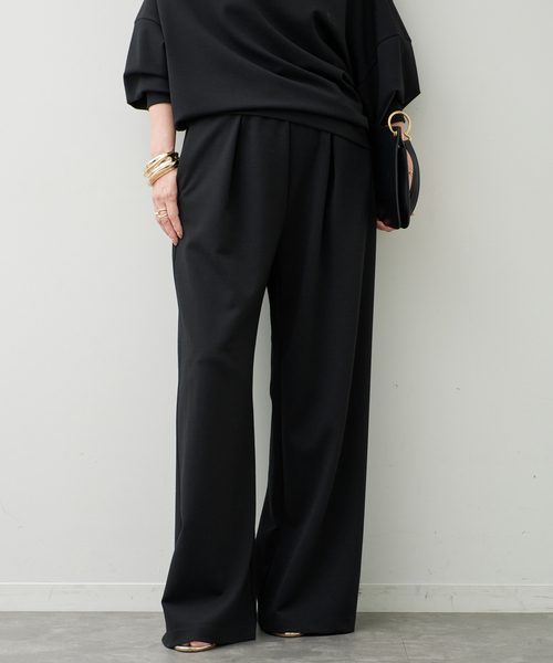 Deuxieme Classe（ドゥーズィエムクラス）の「追加 PRIMEWOOL PONTE パンツ（その他パンツ・レディース・ブラウン/ブラック・34/36/38）」の5枚目の写真