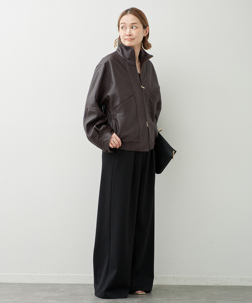 Deuxieme Classe（ドゥーズィエムクラス）の「追加 PRIMEWOOL PONTE パンツ（その他パンツ・レディース・ブラウン/ブラック・34/36/38）」の12枚目の写真