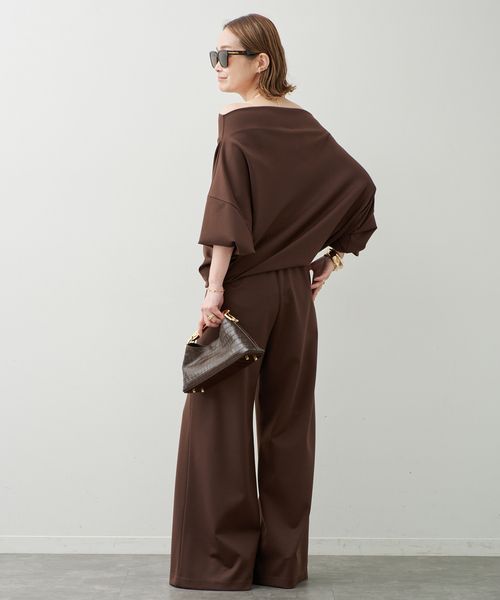 Deuxieme Classe（ドゥーズィエムクラス）の「追加 PRIMEWOOL PONTE パンツ（その他パンツ・レディース・ブラウン/ブラック・34/36/38）」の18枚目の写真